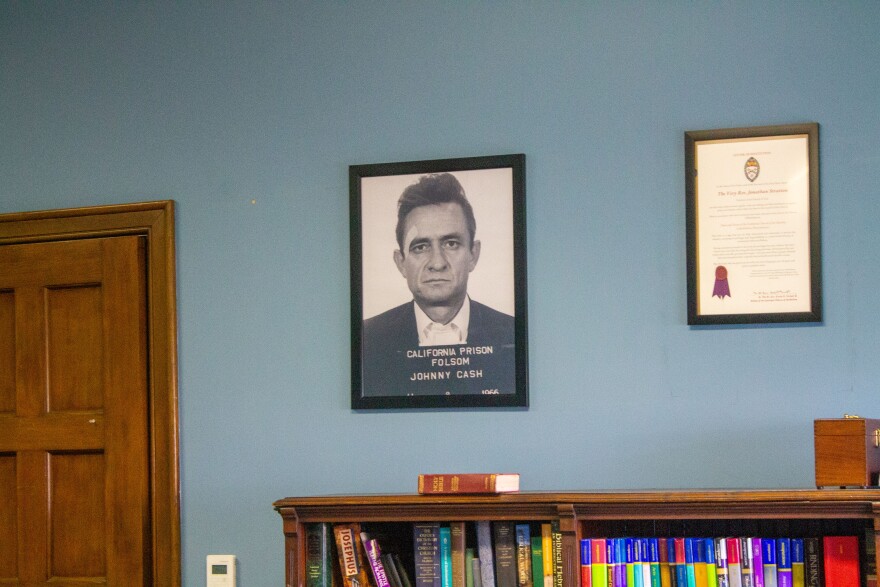 Johnny Cash photo at Nativity Cathedral in Bethlehem