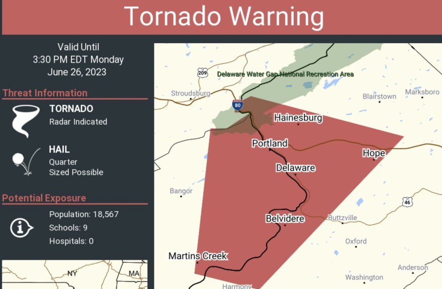Tornado warning National Weather Service