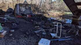 Fire under Fahy Bridge aftermath