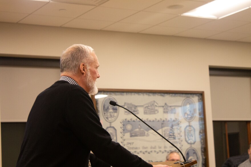 Lehigh County Executive Phil Armstrong in Emmaus Borough Council on Jan. 6th, 2025.