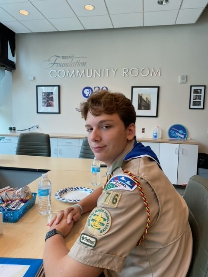boy scout Brody Muthard