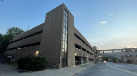 Walnut Street Garage from the street
