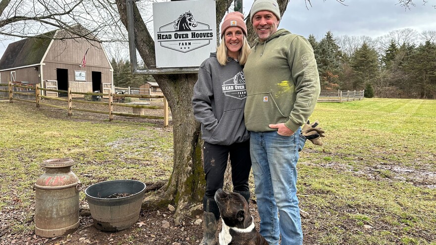 Cat and Ron Hughes of "Head Over Hooves Farm"