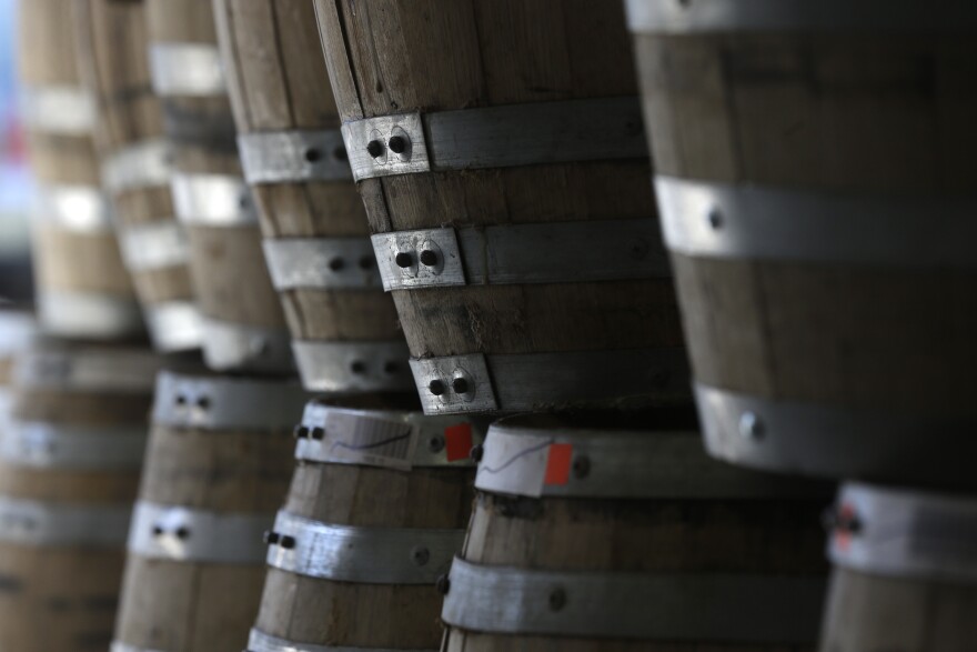 Distillery barrels