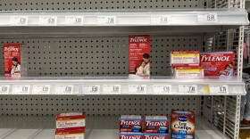 It can be hard to find children's fever-reducing medication in some areas. At a Bed Bath & Beyond in Washington, D.C., on Thursday, a few products were in stock while others were sold out.