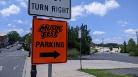 Musikfest Parking Sign