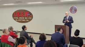 Sen Bob Casey at IBEW 375 in Allentown