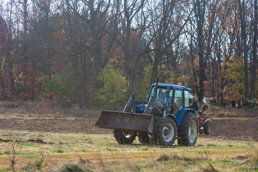 Tractor at Rodale Institute farm
