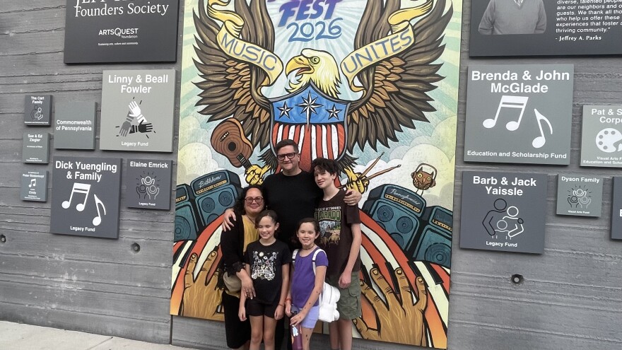 Musikfest 2026 artist Doug Boehm and his family.