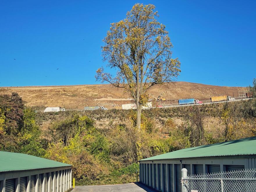 Bethlehem landfill trucks lined up 1