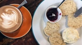 Tucker latte and scones