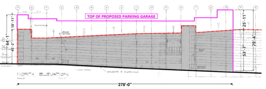 Walnut Street Garage Elevation