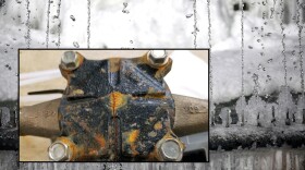 Cracked water meter