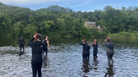 Freshwater snorkeling Lehigh River
