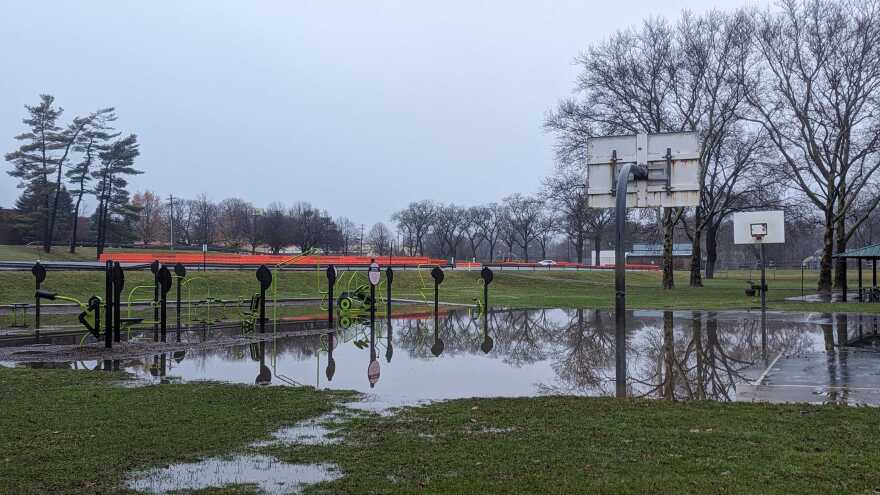 Jordan Park under water