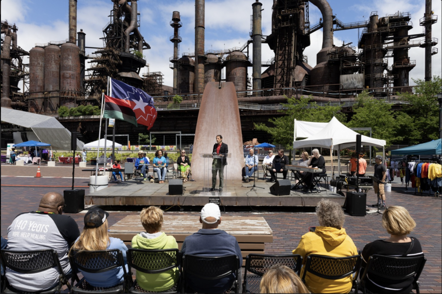 Juneteenth Lehigh Valley in 2022, at the SteelStacks.
