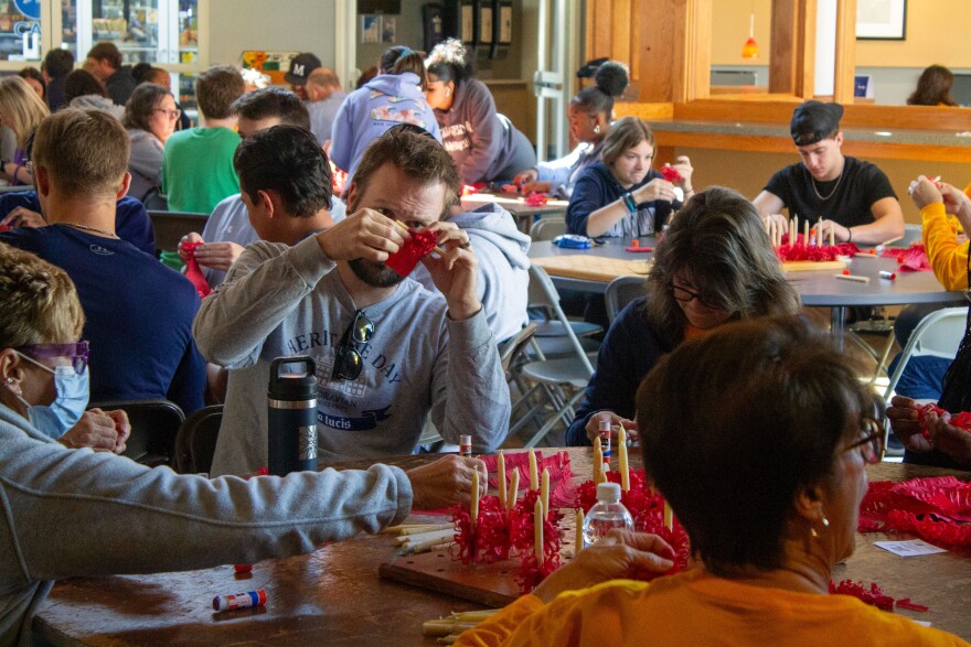 Vespers candles at Moravian