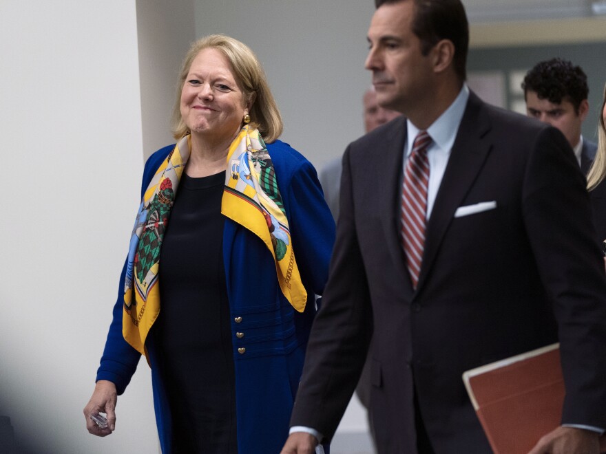 Ginni Thomas, a conservative activist and wife of Supreme Court Justice Clarence Thomas, gave a voluntary interview to the congressional committee investigating the Jan. 6, 2021 attack on the U.S. Capitol. She has denied any wrongdoing and said that she did not discuss her activities related to the 2020 election with her husband.