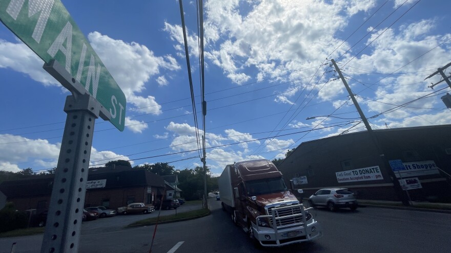 Main Street and Polk Valley Road in Hellertown