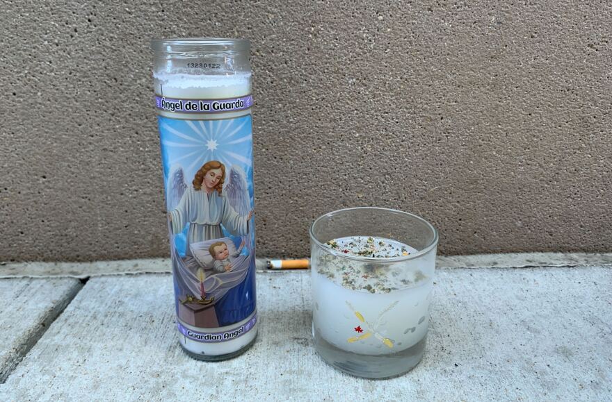 Candles at police-involved shooting in Allentown