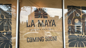 La Maya "Coming Soon" sign