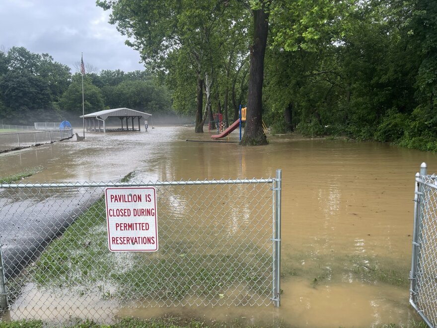 Flooded Braden Park in Tatamy