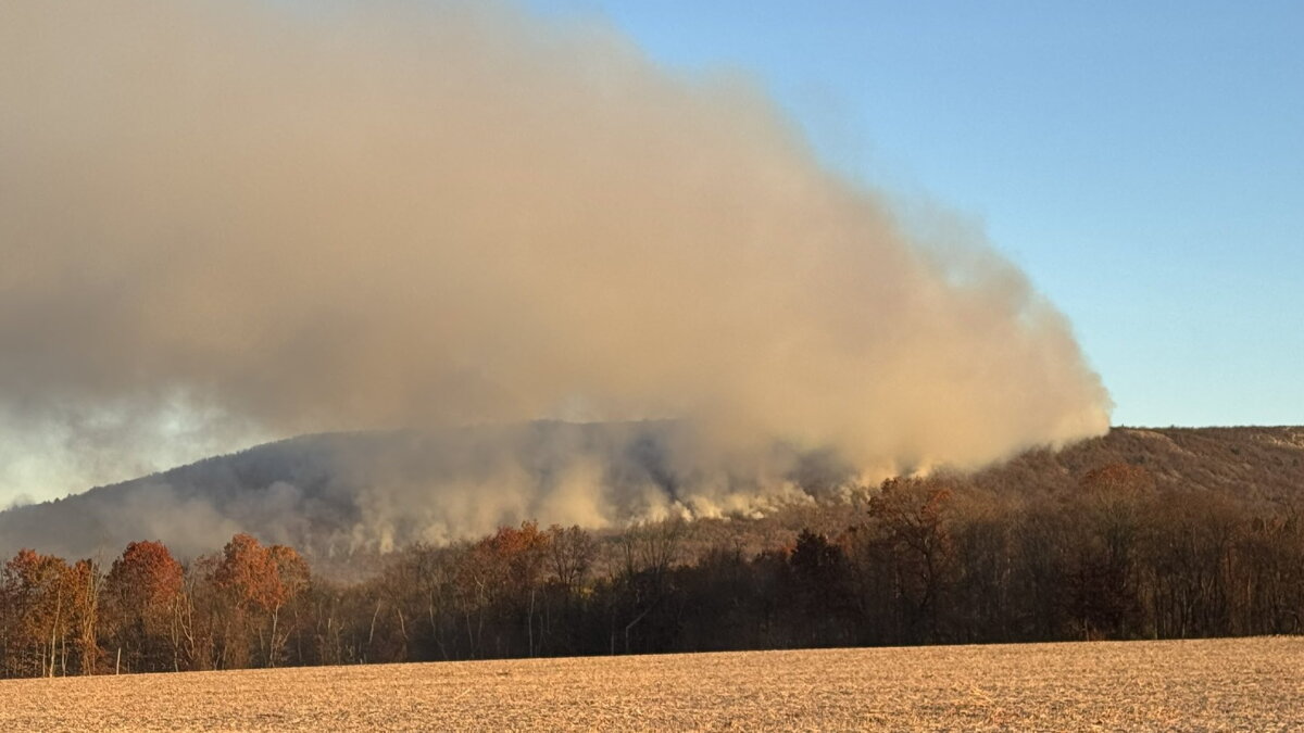 150 acres scorched in Blue Mountain fire still burning at border of Northampton-Carbon counties | LehighValleyNews.com 150 acres scorched in Blue Mountain fire still burning at border of Northampton-Carbon counties | LehighValleyNews.com