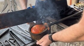 Hot glass