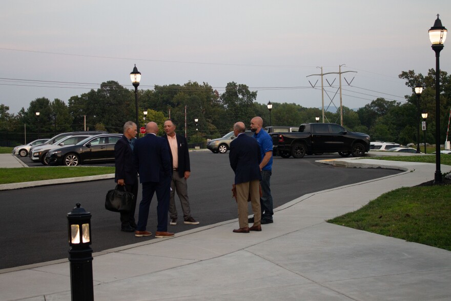 Outside South Whitehall Township meeting