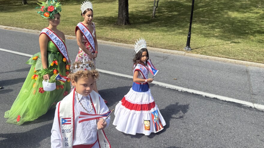 Puerto Rican pageant winners at Patillas parade