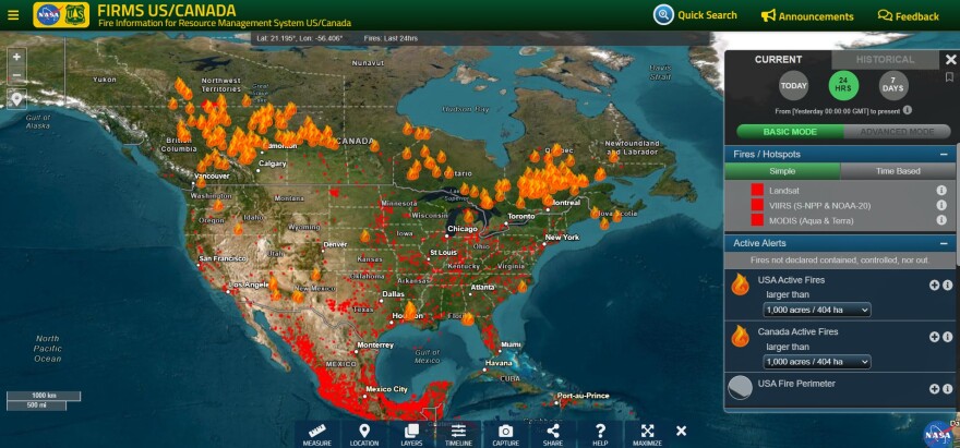 Fire map