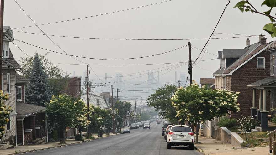 From the top of Hayes Street Hill in Bethlehem.