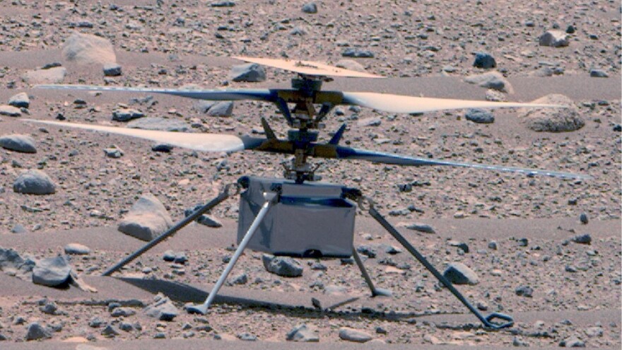 The Ingenuity Mars Helicopter on the surface of Mars.jpg