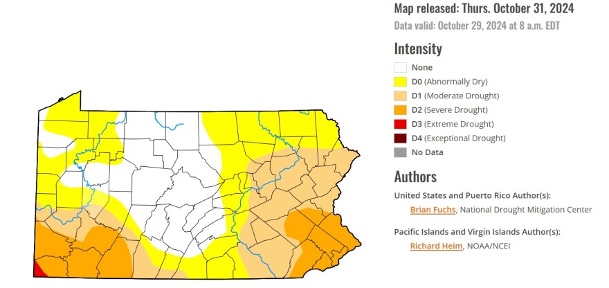 US Drought monitor 103124