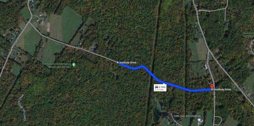 Institute Drive closure map