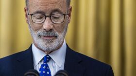 Pennsylvania Governor Tom Wolf, whose transparency promises have fallen short, speaks at a school in Philadelphia, PA.