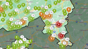 PPL Outage Map Morning 12-24-22