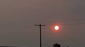 Smoky sunset