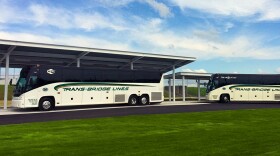 Trans-Bridge Lines - Buses at Lehigh Valley Airport Stop.jpg