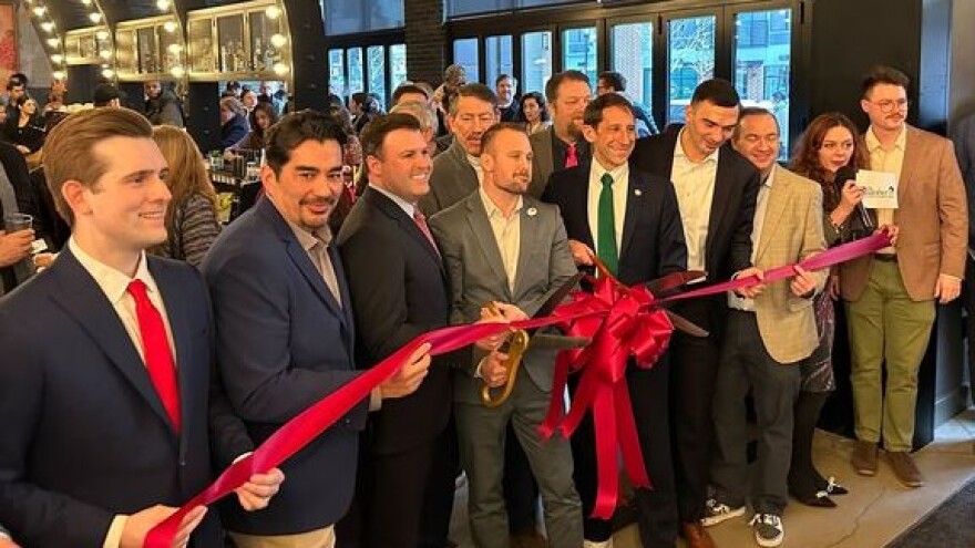 Ribbon cutting ceremony at Moxy Allentown