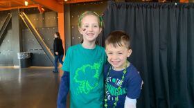 Amelia and Edmund Yox celebrate St. Patrick's Day.