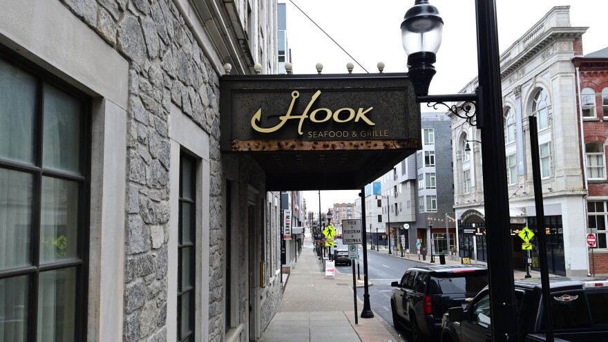 The former Hook Seafood & Grille