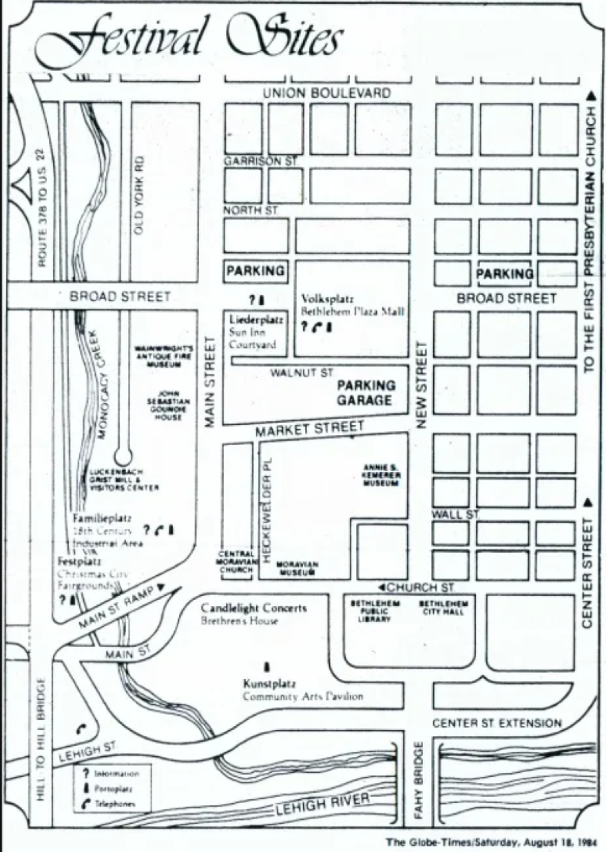 Musikfest Map 1984
