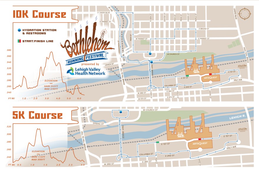 Bethlehem Running festival routes