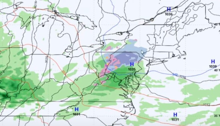 Sunday into Monday weather