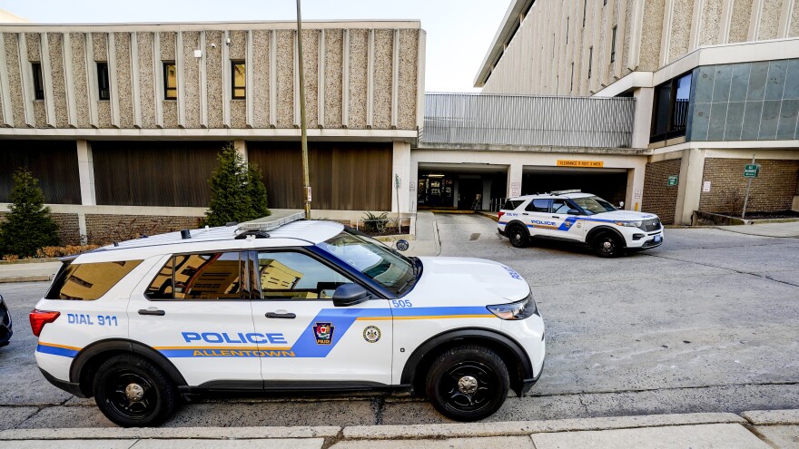 Allentown Police Department, Allentown City Hall, Allentown Arts Park, Lehigh County Jail, prison, Allentown Center City, Lehigh valley