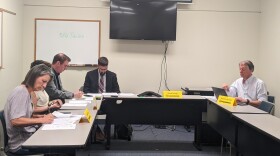 Northampton County Election Commission officials during the Tuesday's meeting