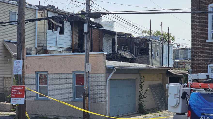 Allentown row home fire
