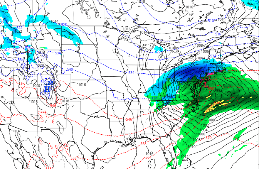 GFS Monday Tuesday storm