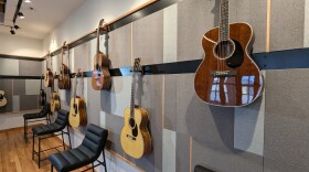 martin custom shop guitar display